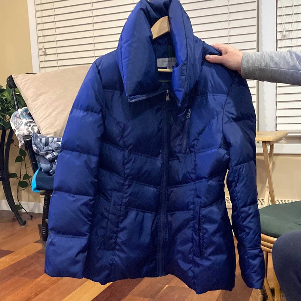 Woman’s Marc New York  blue zippered jacket. Perfect for cold weather.Gently use